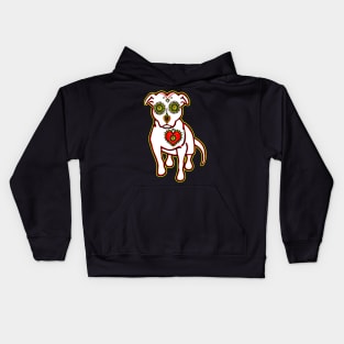 Sugar Skull Style Pitbull Kids Hoodie